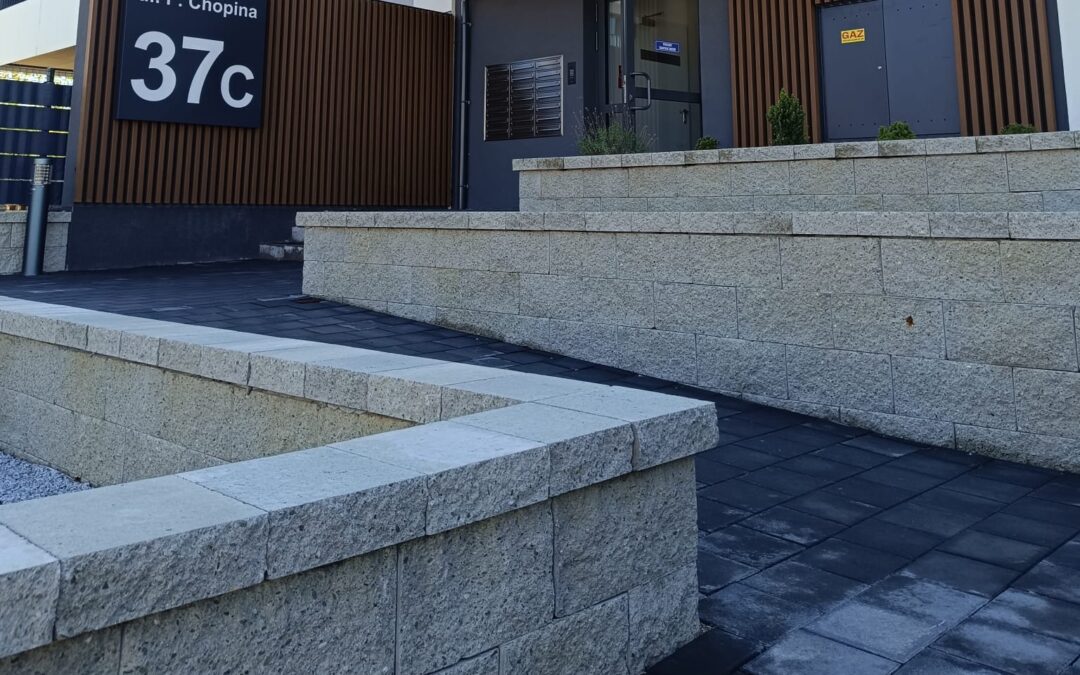 Budowa murów oporowych na&nbsp;osiedlu ATOM, Sobótka