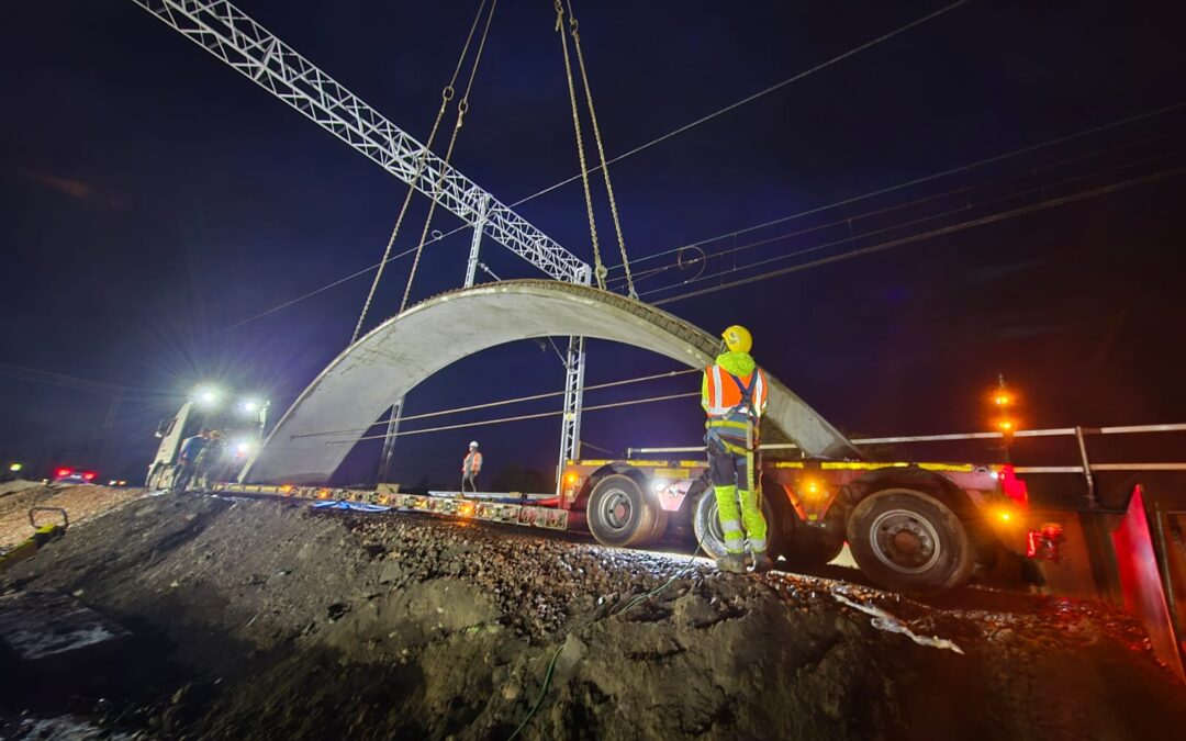 Budowa mostu kolejowego nad&nbsp;rzeką Wisła (linia E65), Tychy
