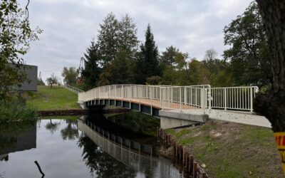 Budowa kładki pieszo-rowerowej, Krępsko